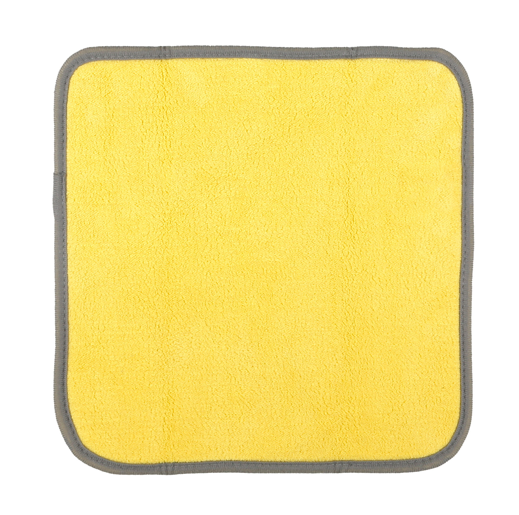 Premium Quality, panno in microfibra double-face - 30x30 cm - Grigio/Giallo - immagine 2