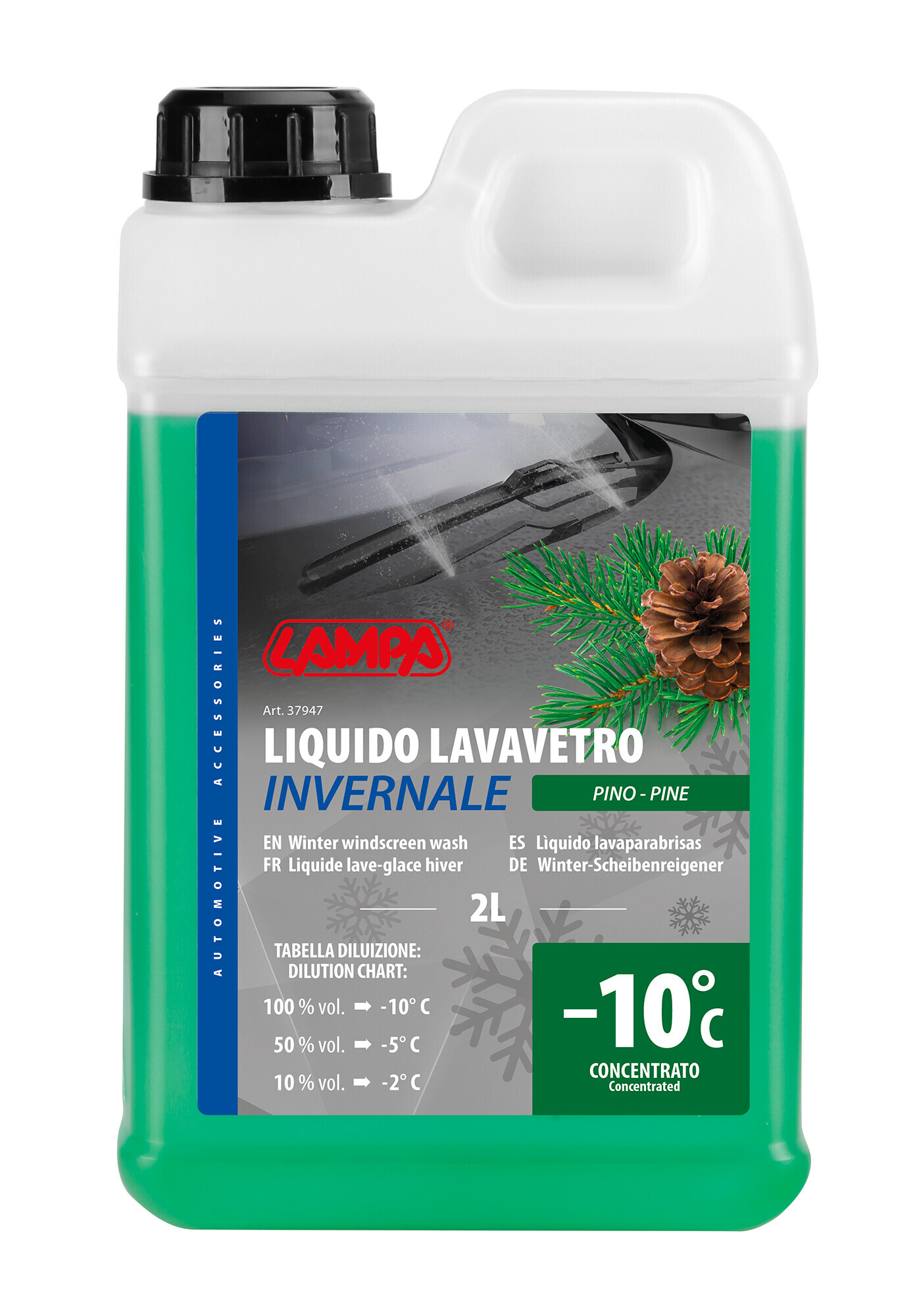 Liquido lavavetro invernale profumato (-10°C) - Pino - 2000 ml