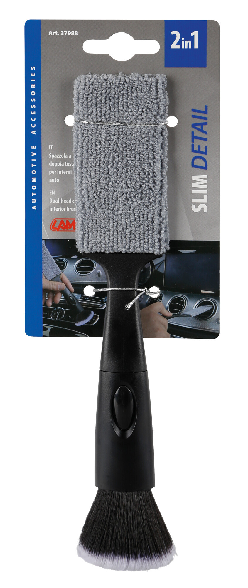 Slim Detail, spazzola a doppia testa per interni - immagine 5