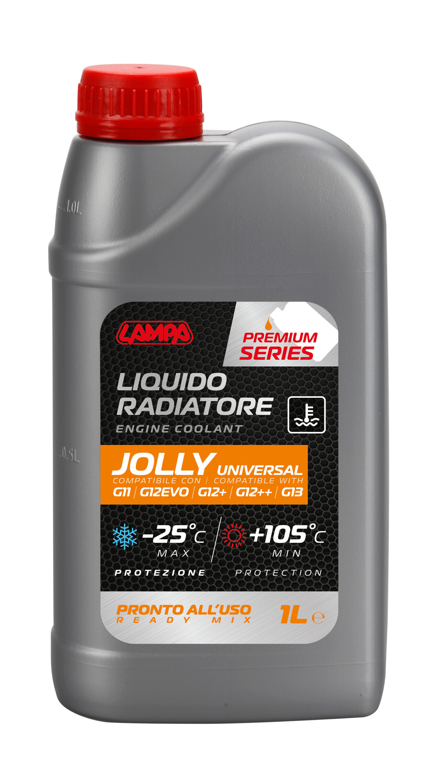 Premium Series Arancione Jolly Universal, liquido antigelo radiatore - (-25°C / +105°C) - 1 L