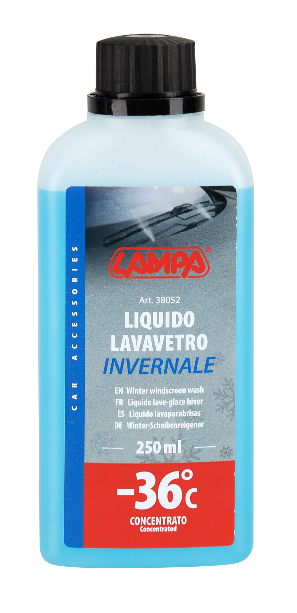 Liquido lavavetro invernale, concentrato (-36°C) - 250 ml