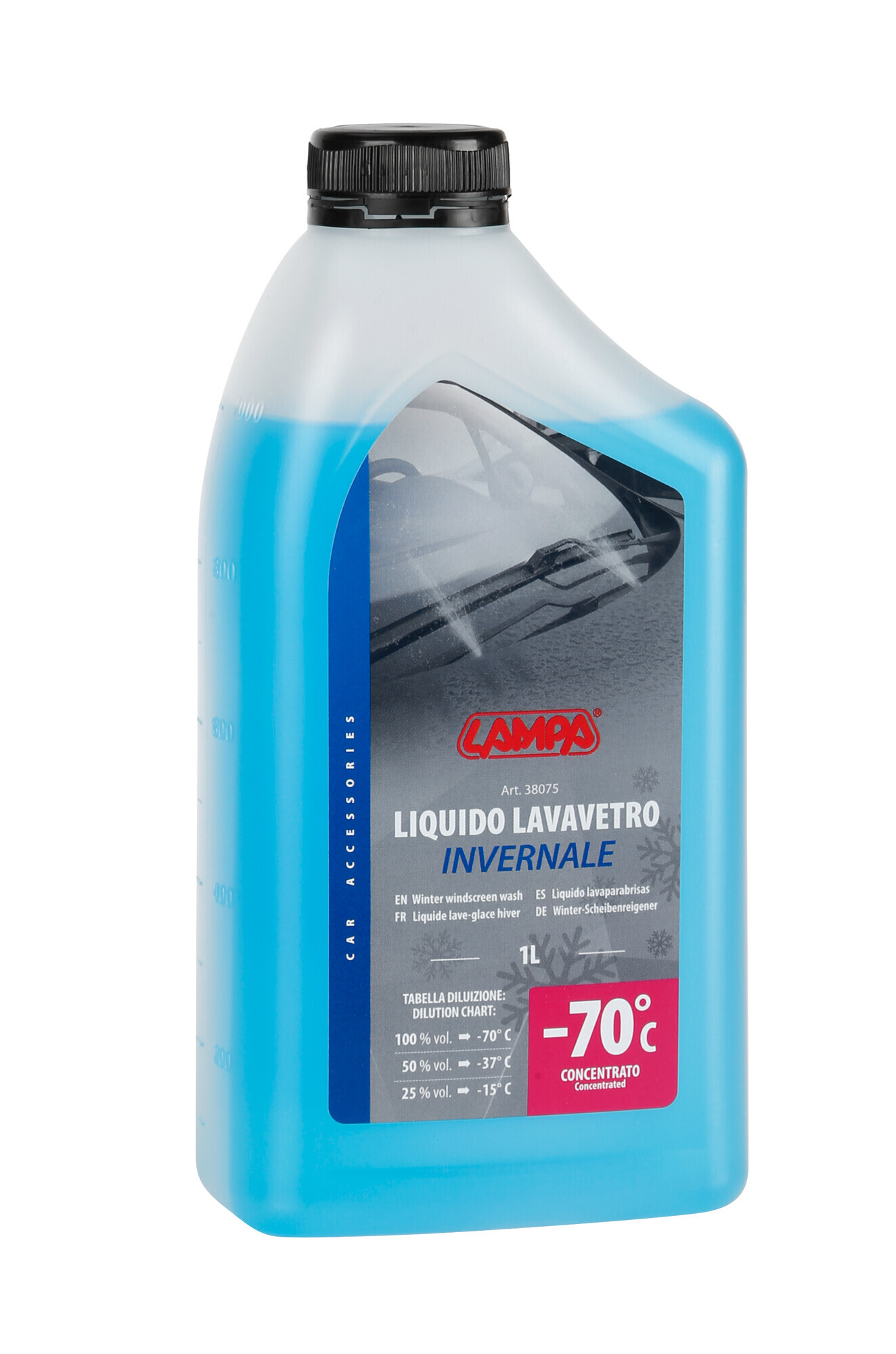 Liquido lavavetro invernale, concentrato (-70°C) - 1000 ml