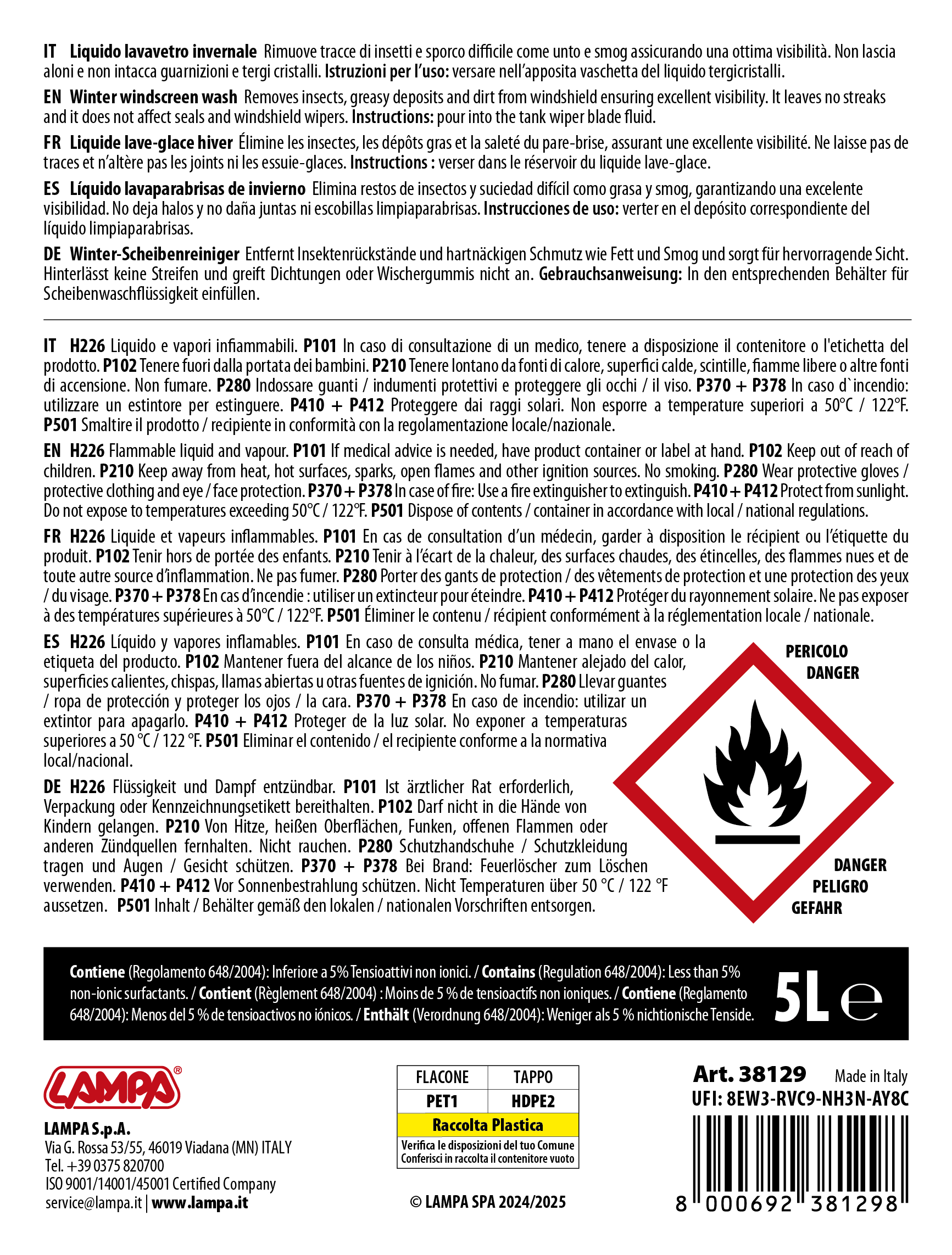 Liquido detergente cristalli (-20°C) - 5000 ml - immagine 5