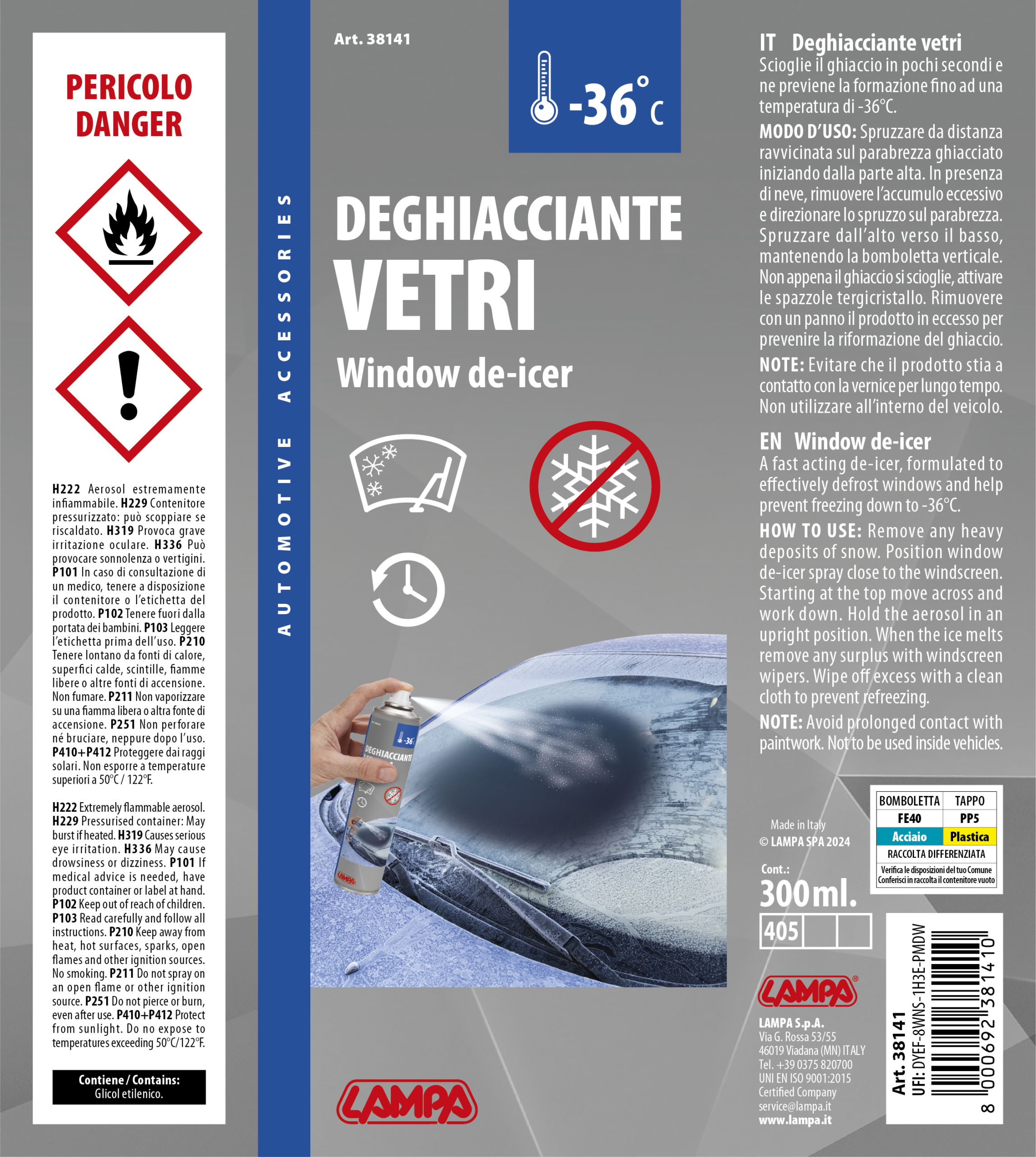 Deghiacciante vetri - 300 ml - immagine 3