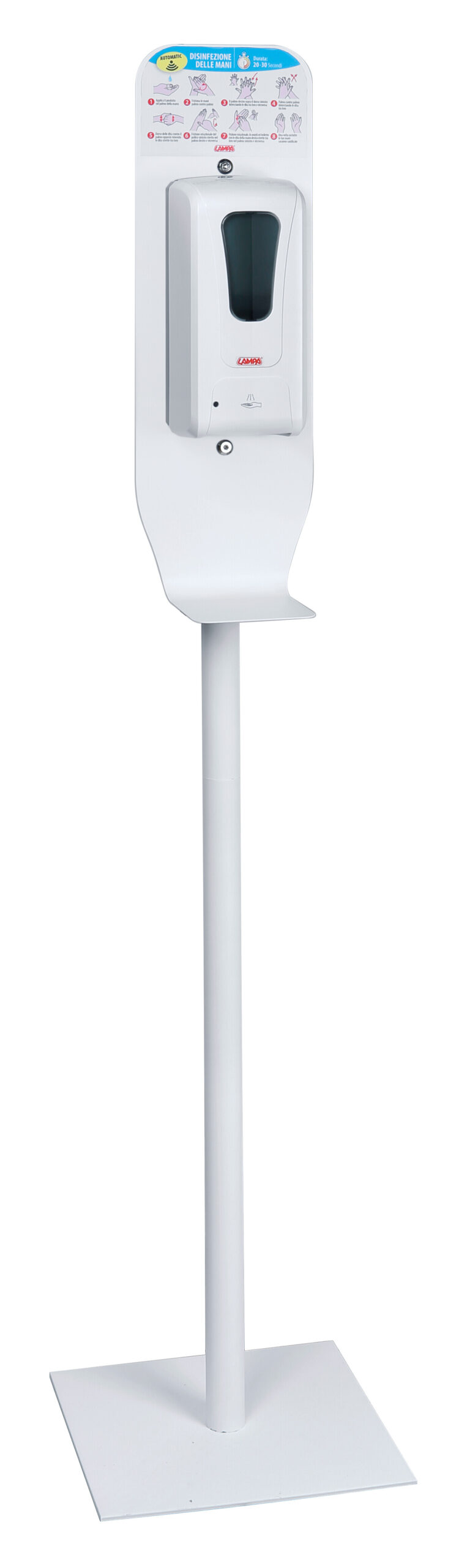Dispenser automatico completo di piantana