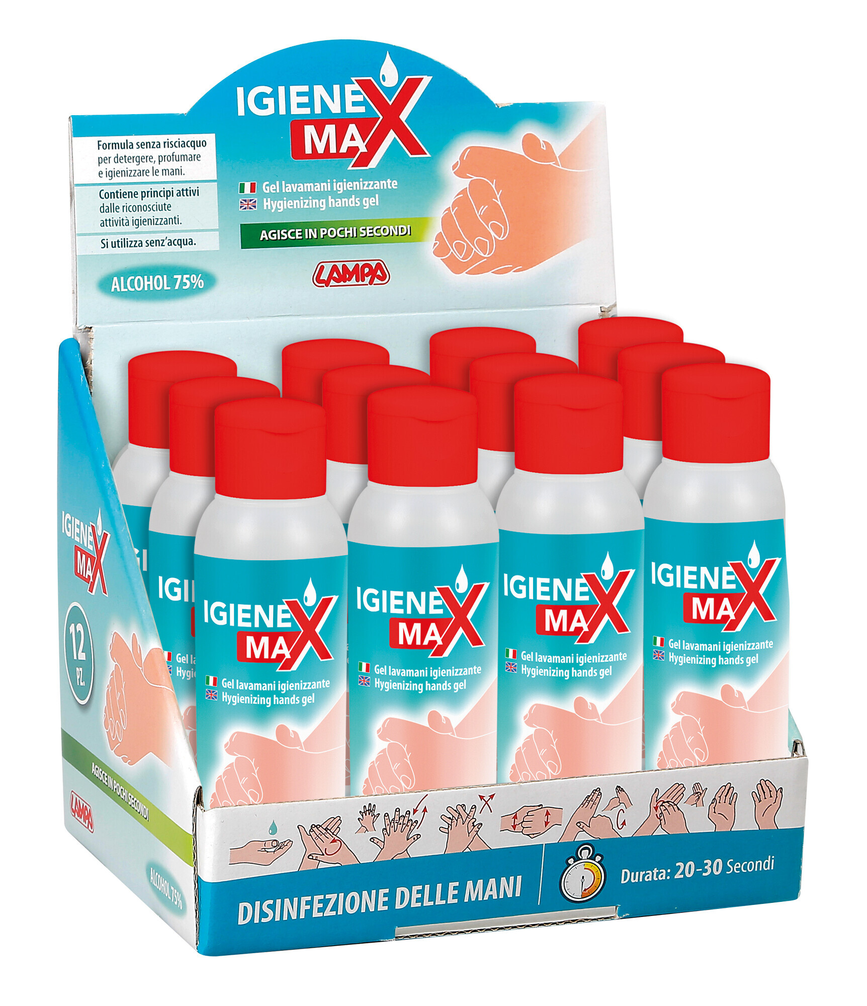 Igienex Max, gel igienizzante mani - 100 ml - immagine 2