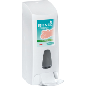 Igienex, dispenser manuale da appendere, per dosaggio gel mani