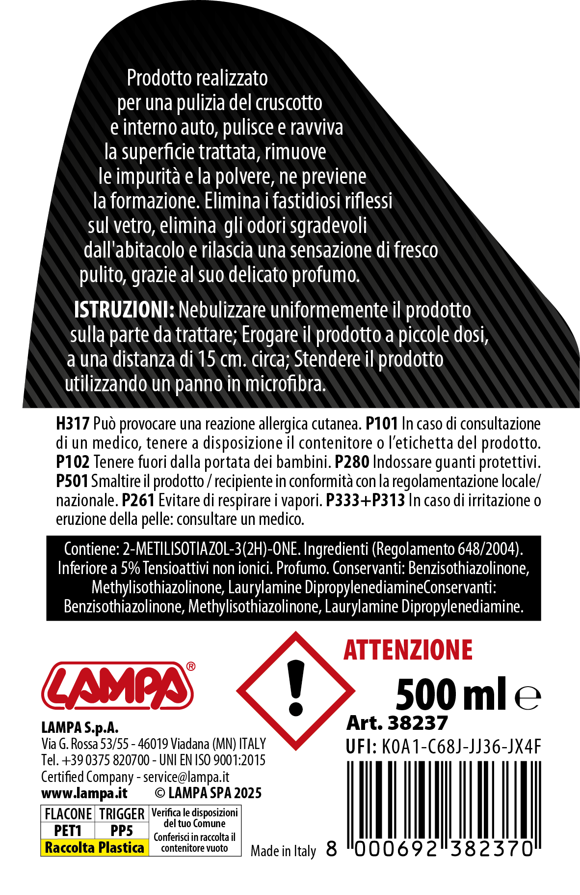 Gran Pree, pulisci cruscotti - 500 ml - Lucido - immagine 3