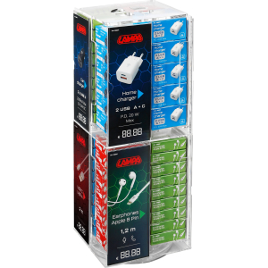 Tower, display acrilico per accessori Linea Essentials - 225x225x520 mm