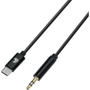 Linea Essentials, cavo Usb Type-C > Aux - 100 cm - Nero