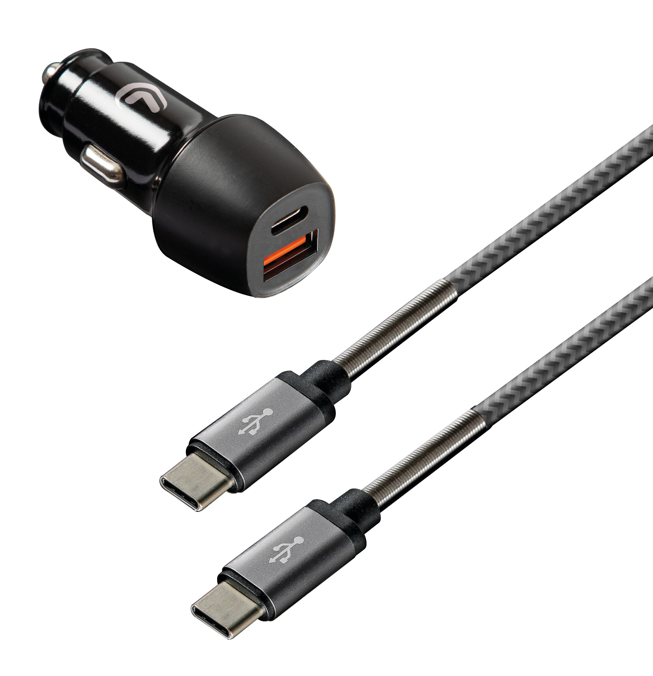 Kit 2 in 1 Type-C Pro - PD / QC 3.0 - 18W - 12/24V - immagine 2