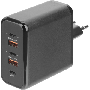 Multipower, caricabatteria da rete con 5 porte USB - PD / QC 3.0 - 60W - 100/230V