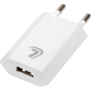 Linea Essentials, caricabatteria da rete con 1 porta Usb - 1000 mA - 100/230V