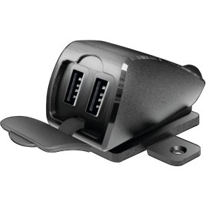 Usb-Fix Trek 2, doppio caricatore usb resistente all’acqua, fissaggio con viti o biadesivo - Ultra Fast Charge - 5400 mA - 12/24V
