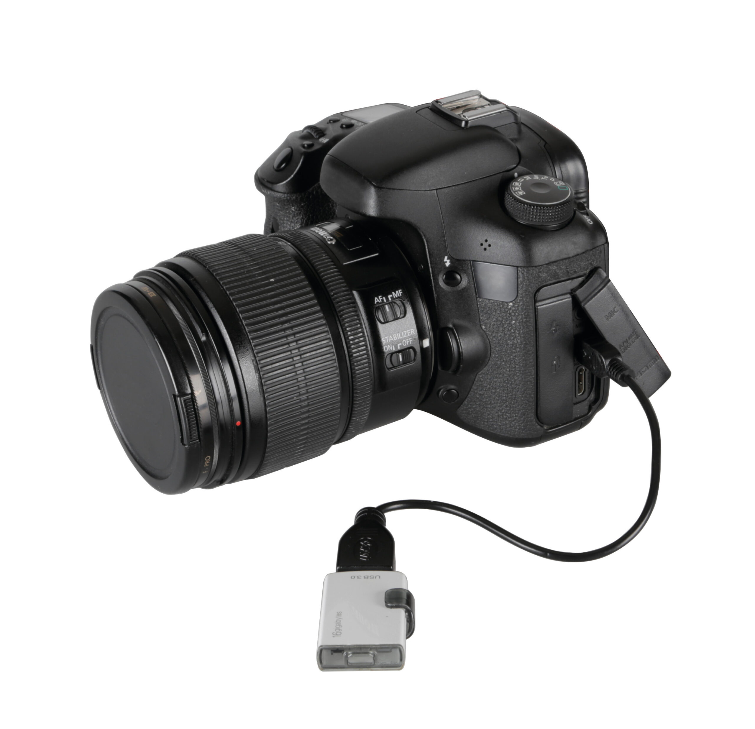 Cavo OTG Usb > Mini Usb - 20 cm - Nero - immagine 3