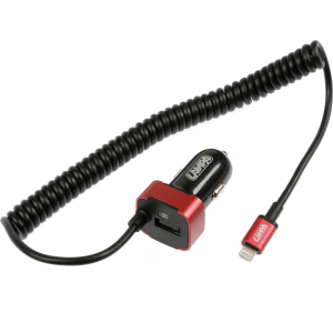 Caricabatteria Universal (Apple 8 pin / Micro Usb) con 1 porta Usb - Fast Charge - 2500 mA - 12/24V