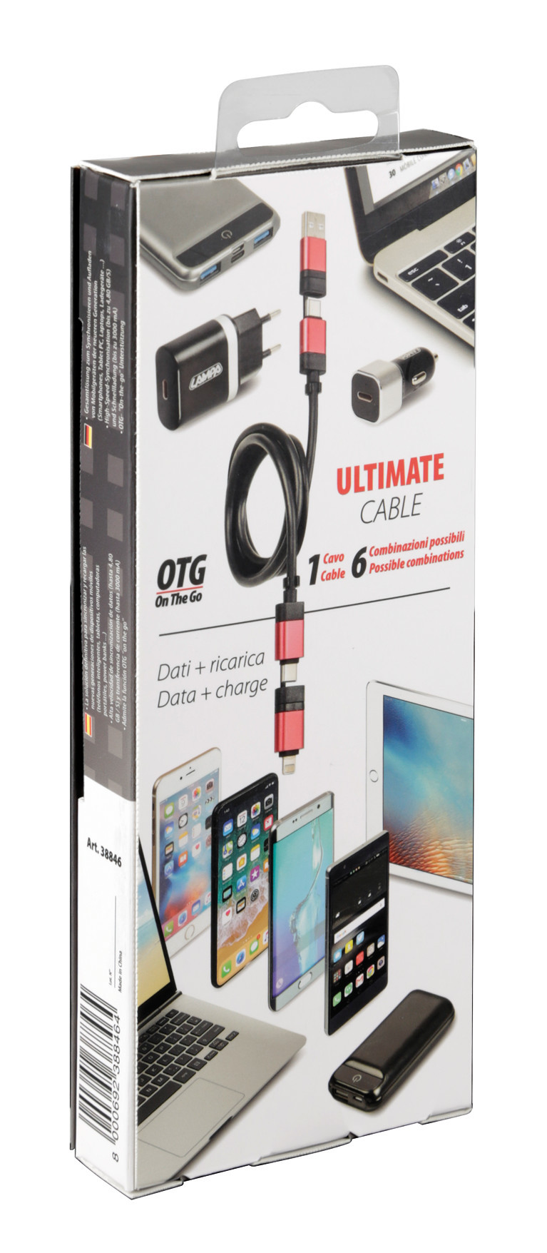 Cavo Ultimate 6 in 1 - 100 cm - Nero - immagine 9