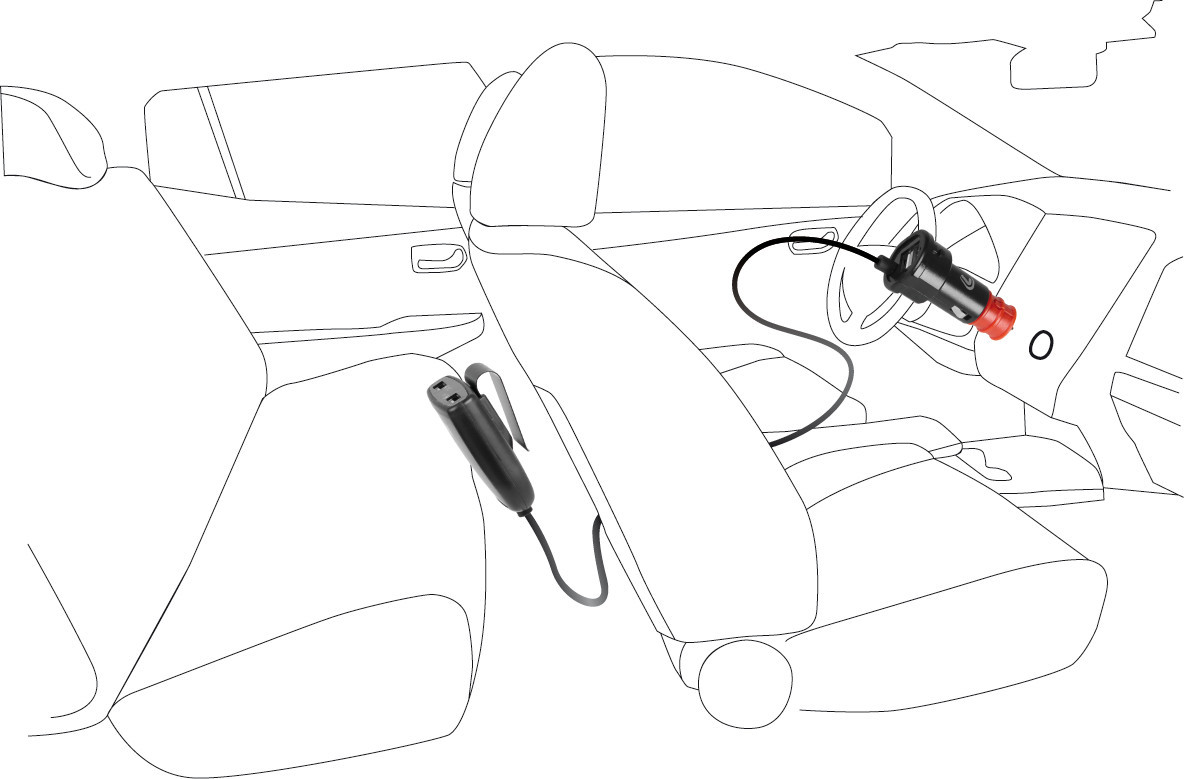Caricabatteria 4 porte Usb con prolunga - Fast Charge - 7800 mA - 12/24V - immagine 4