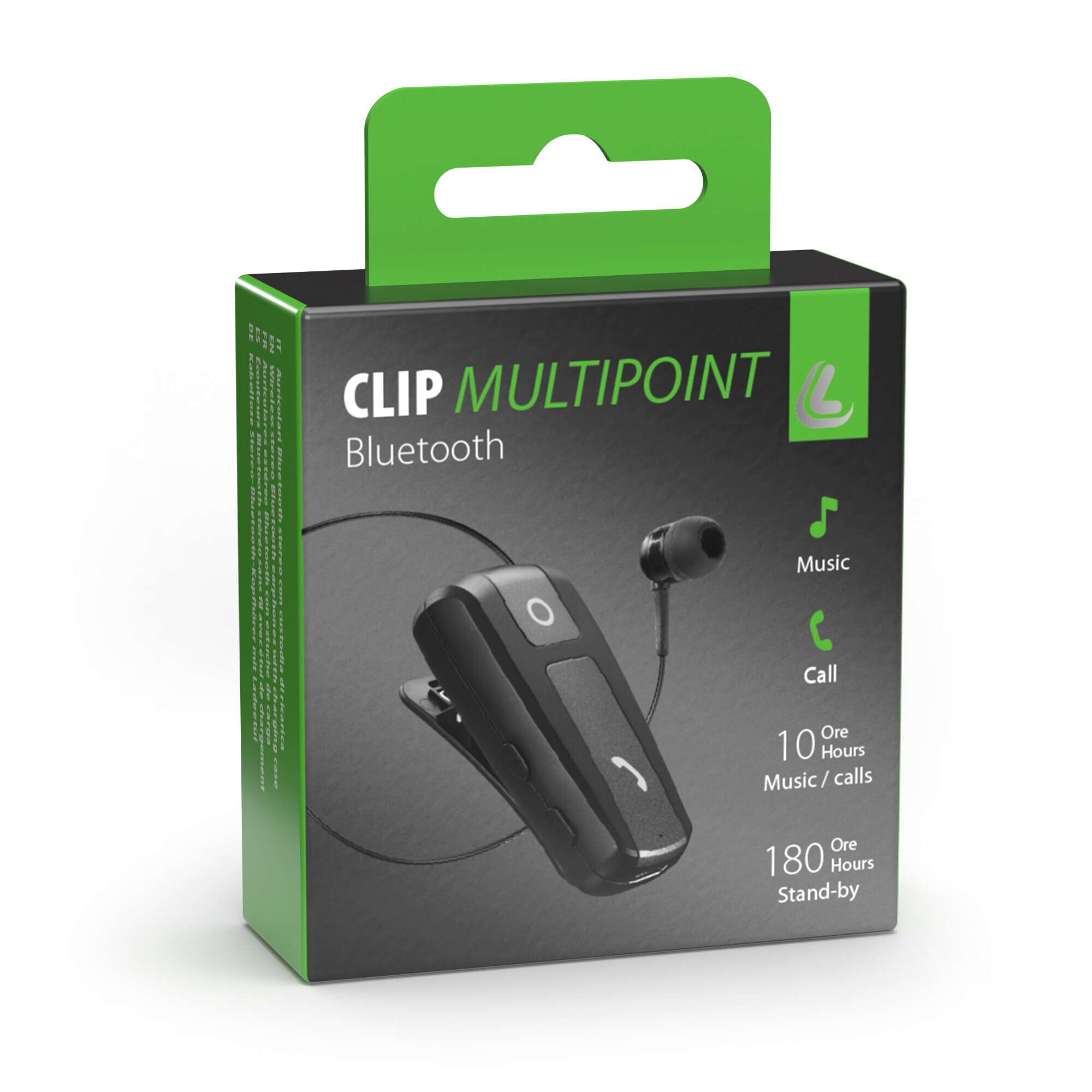 Clip, auricolare Bluetooth retrattile - immagine 7