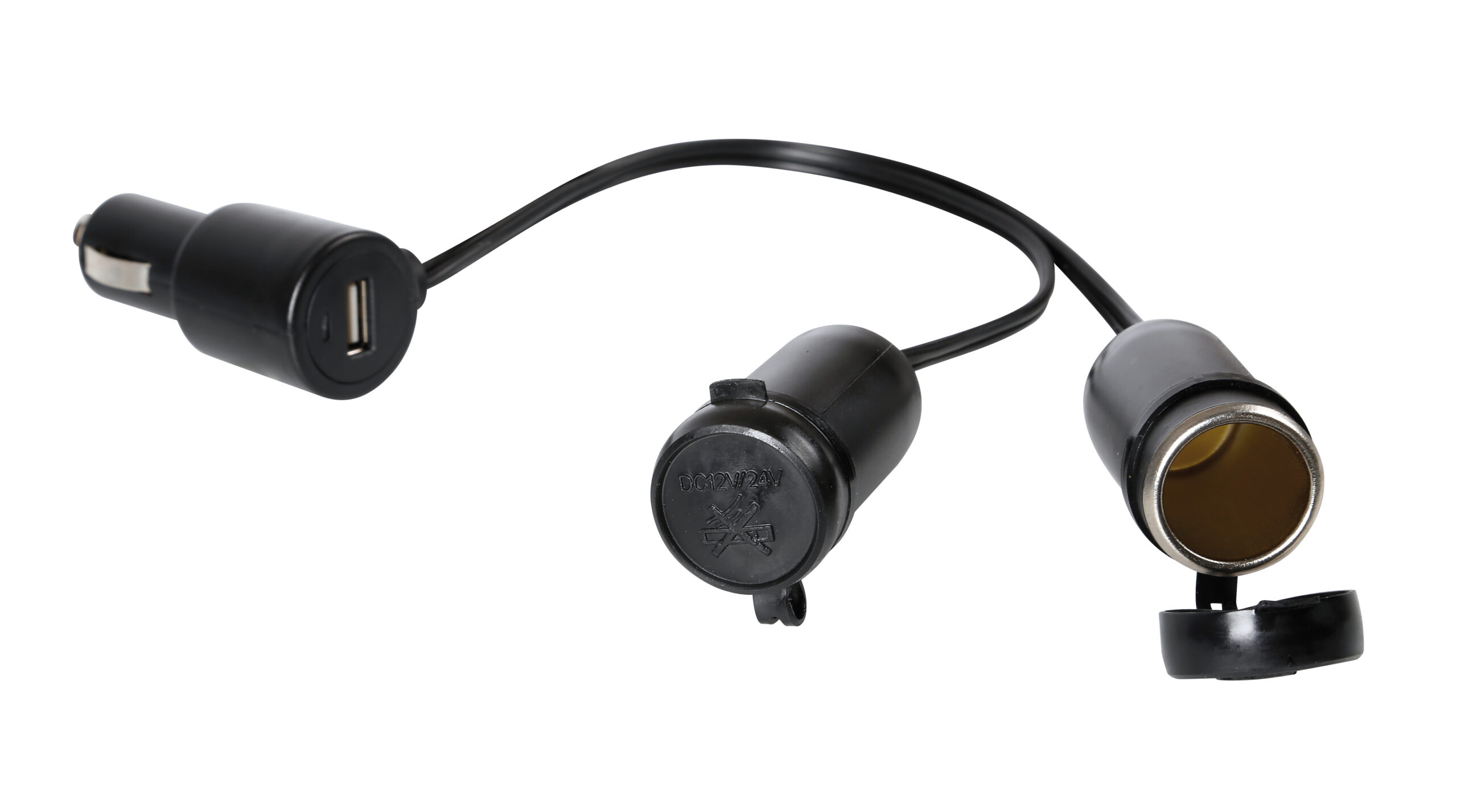 Presa corrente doppia con USB - 12/24V - immagine 2