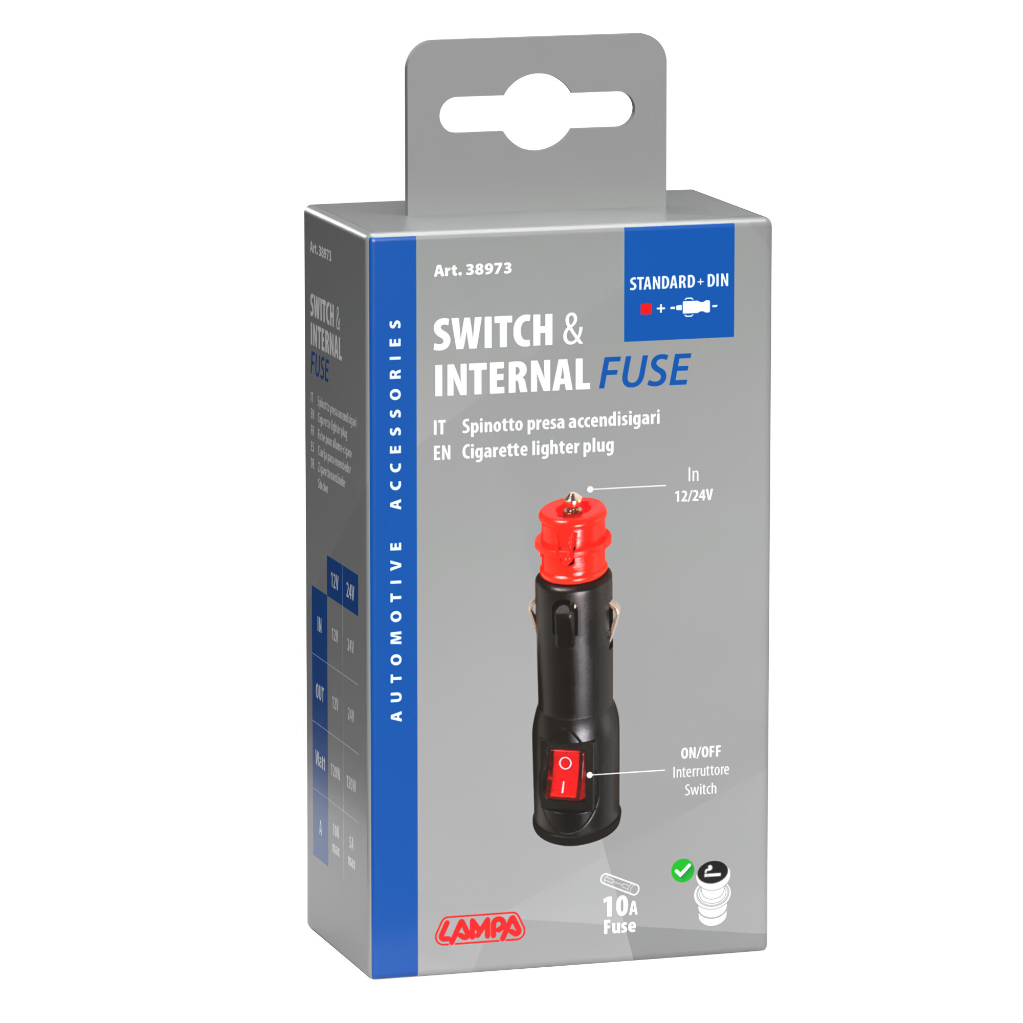 Spinotto universale per presa accendisigari - 12/24V - immagine 2