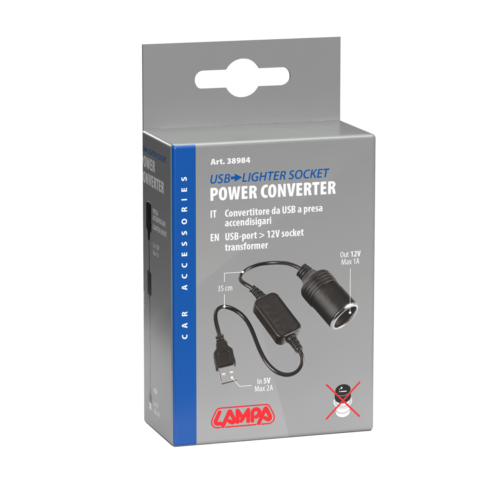 Trasformatore Porta USB > Presa 12V - immagine 2