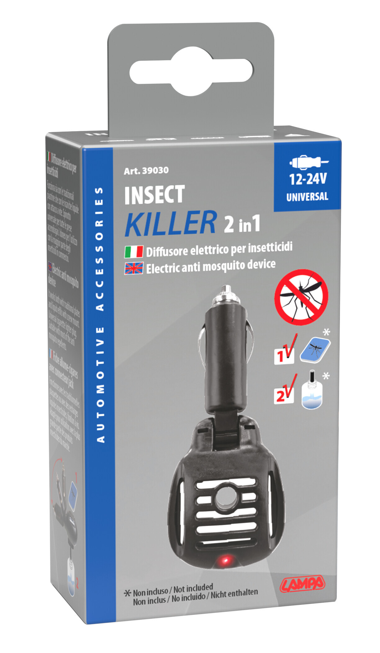 Killer 2 in 1, diffusore elettrico per insetticidi, 12/24V - immagine 7