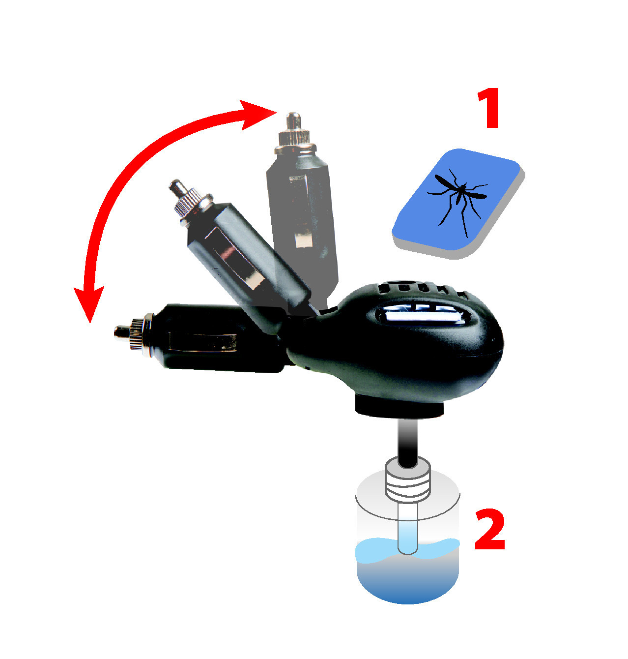 Killer 2 in 1, diffusore elettrico per insetticidi, 12/24V - immagine 6