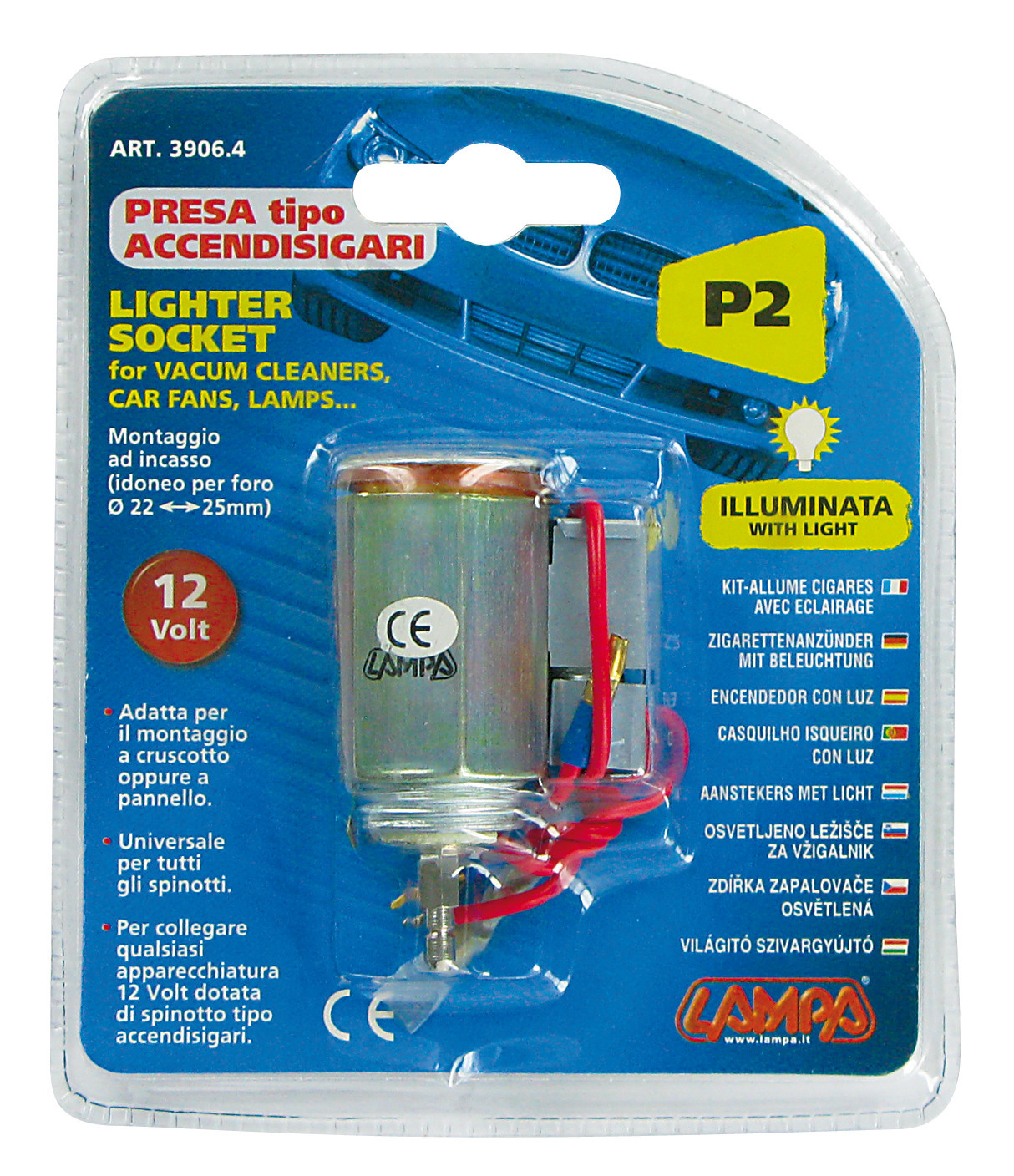 Presa accendisigari 12V illuminata - immagine 2