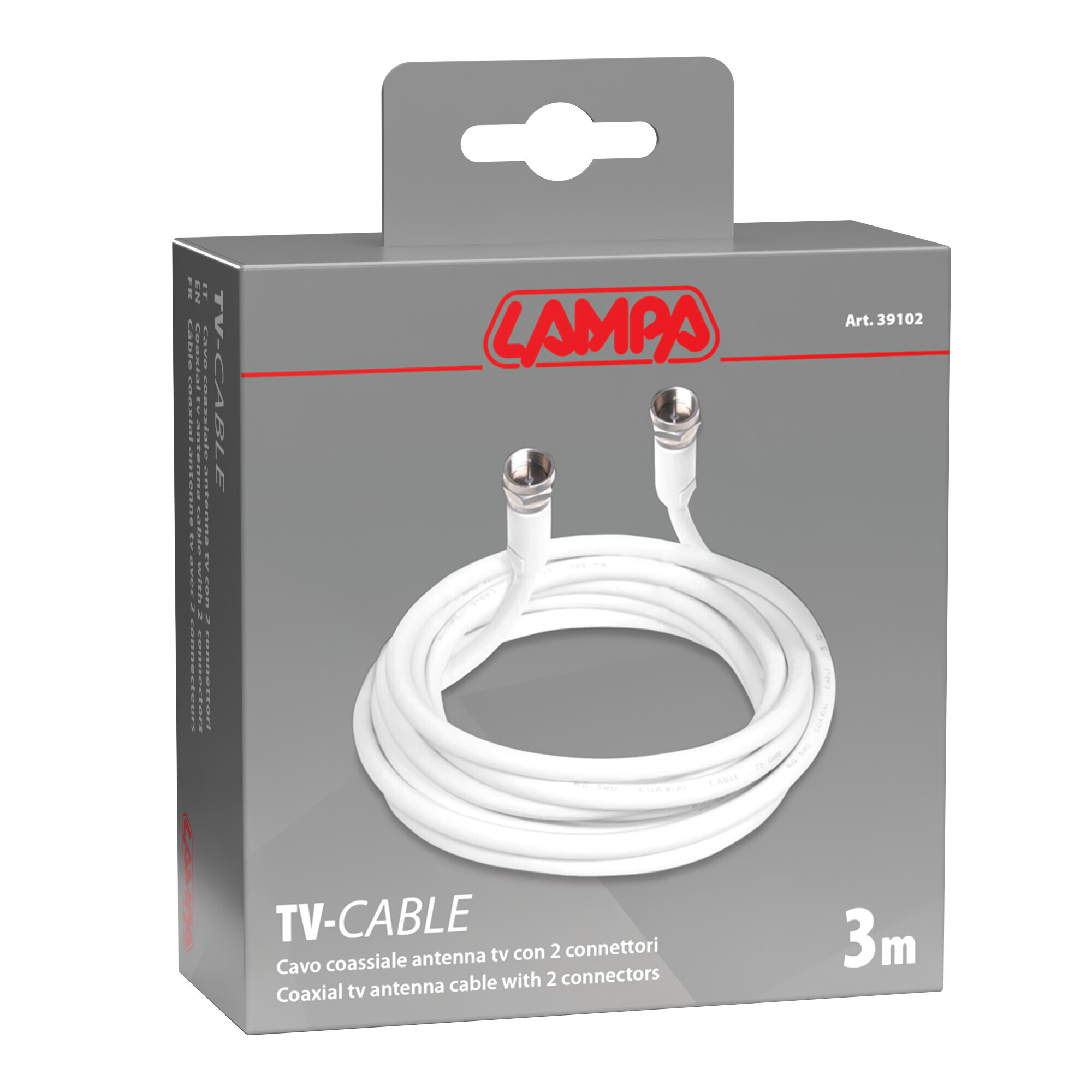Cavo coassiale antenna TV - 3 m - immagine 3