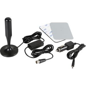 Globo-1 Plus, antenna TV amplificata con ricezione digitale, 12/24V - 130 mm