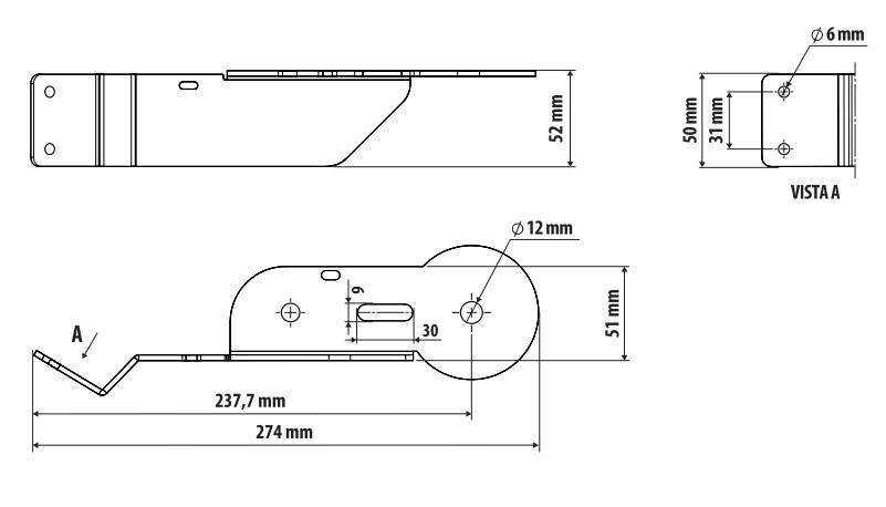 Staffa per antenna CB - Attacco montante - compatibile per Daf XF (06/21>) - Daf XG (06/21>) - Daf XG+ (06/21>) - immagine 2
