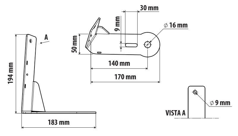 Staffa per antenna CB - Attacco su visiera parasole - compatibile per Volvo FH Serie 4 (09/12>05/21) - Volvo FH Serie 5 (06/21>) - Volvo FH Aero (01/24>) - immagine 2