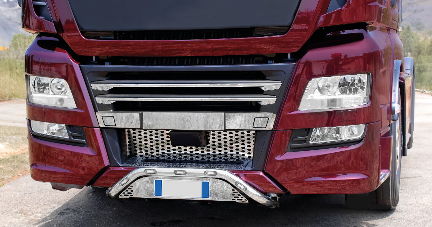 Barra portatarga, 5 fori - compatibile per Man TGX (09/07>06/20) - immagine 2