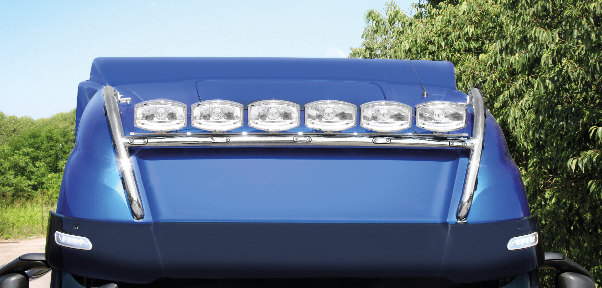 Barra portafari per tetto, stile H, 11 fori - compatibile per Iveco S-Way (10/19>) Tetto da forare - immagine 2
