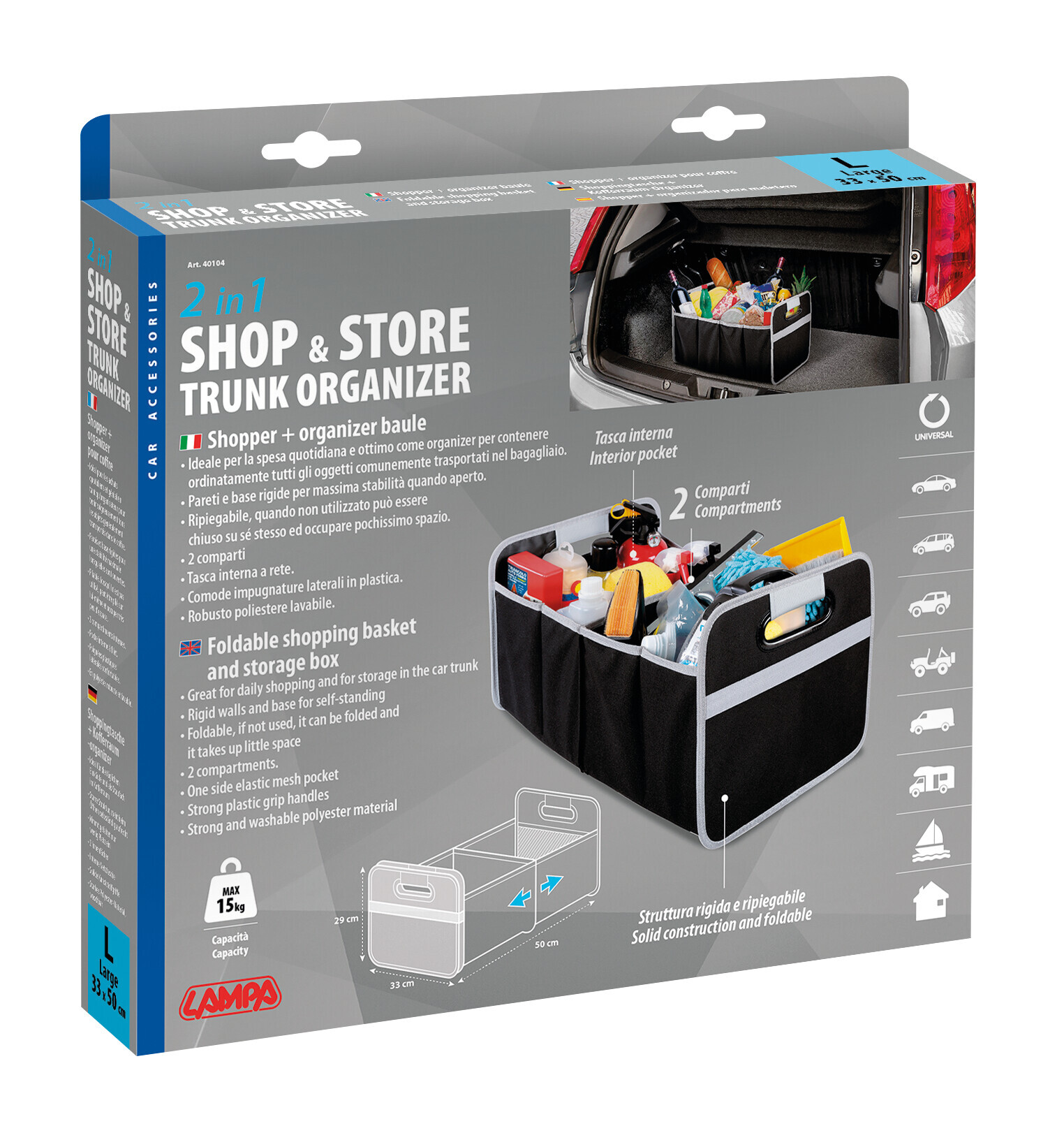 Shop & Store, organizer baule pieghevole - L - immagine 9