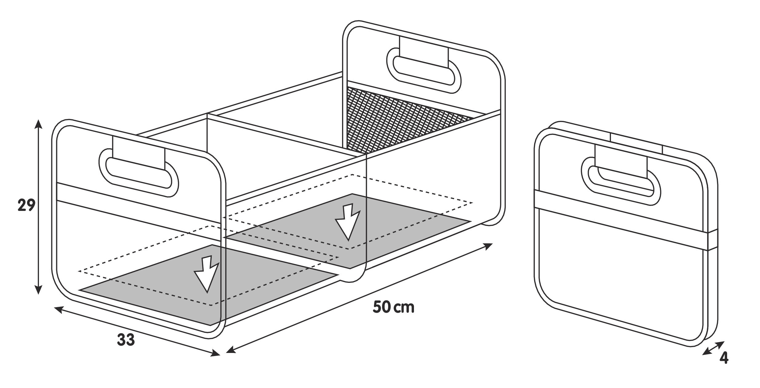 Shop & Store, organizer baule pieghevole - L - immagine 8