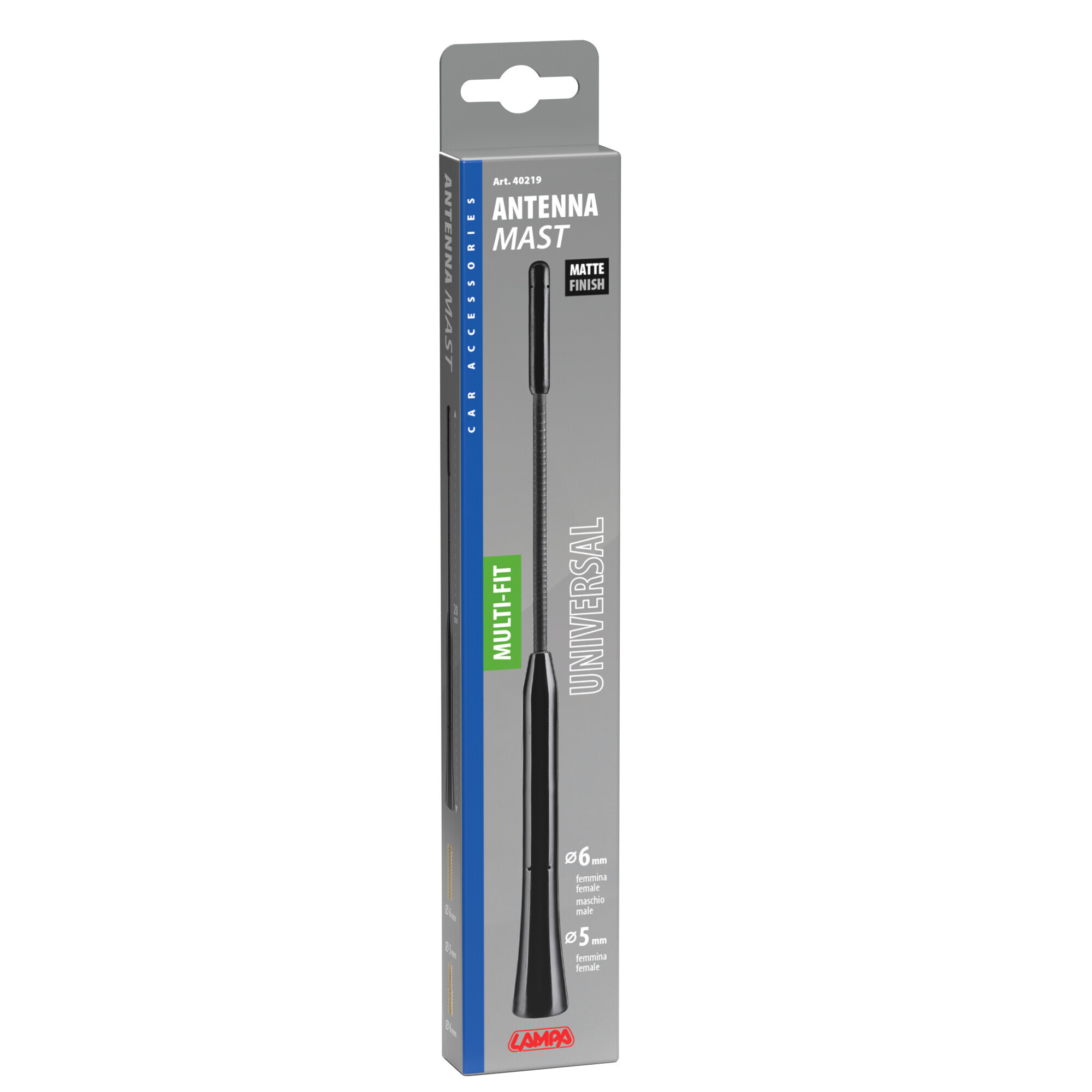 Stelo ricambio antenna - 20 cm - Ø 5-6 mm - immagine 2