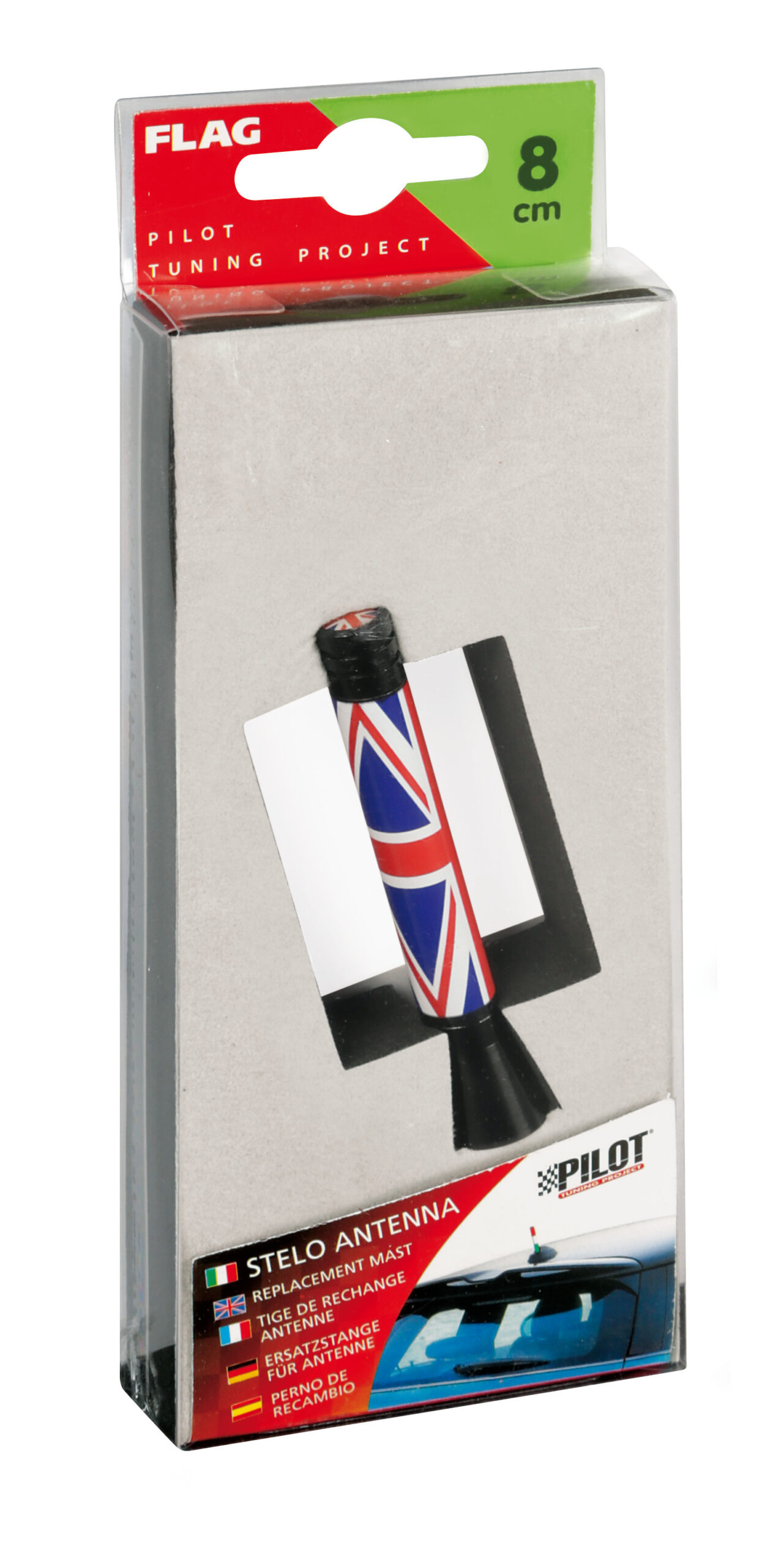 Flag, stelo antenna - 8 cm - UK - immagine 2