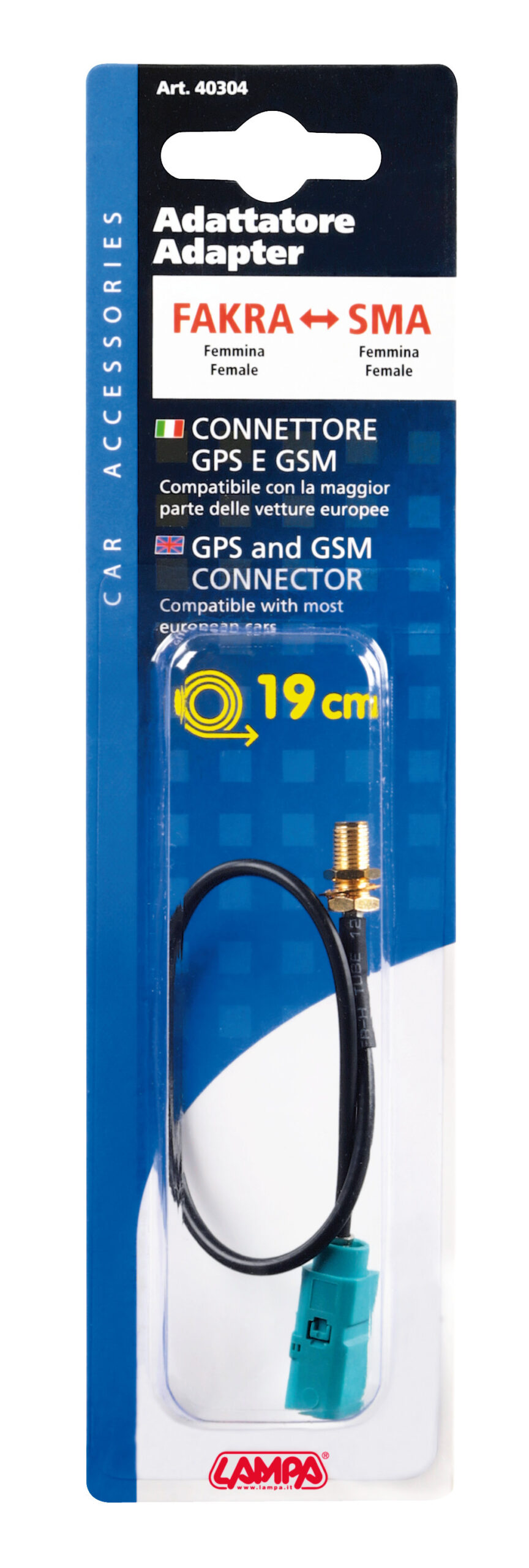 Adattatore antenna Fakra femmina>SMA femmina - 19 cm - immagine 2