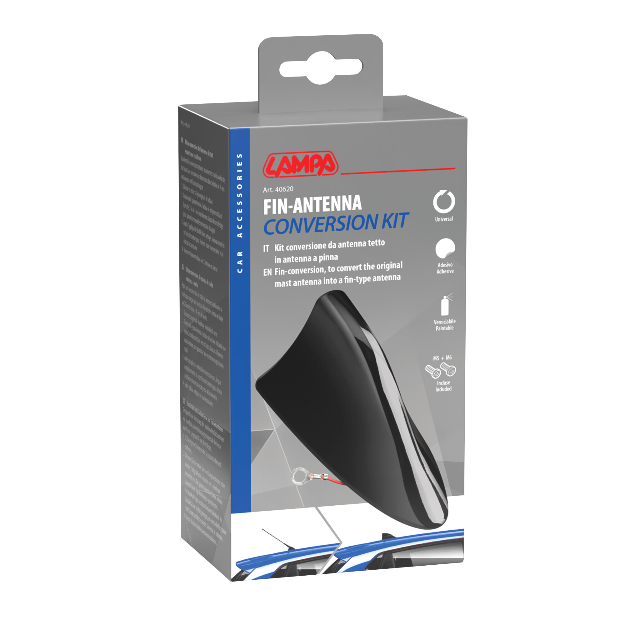 Kit conversione antenna da tetto a stelo in antenna a pinna - immagine 7