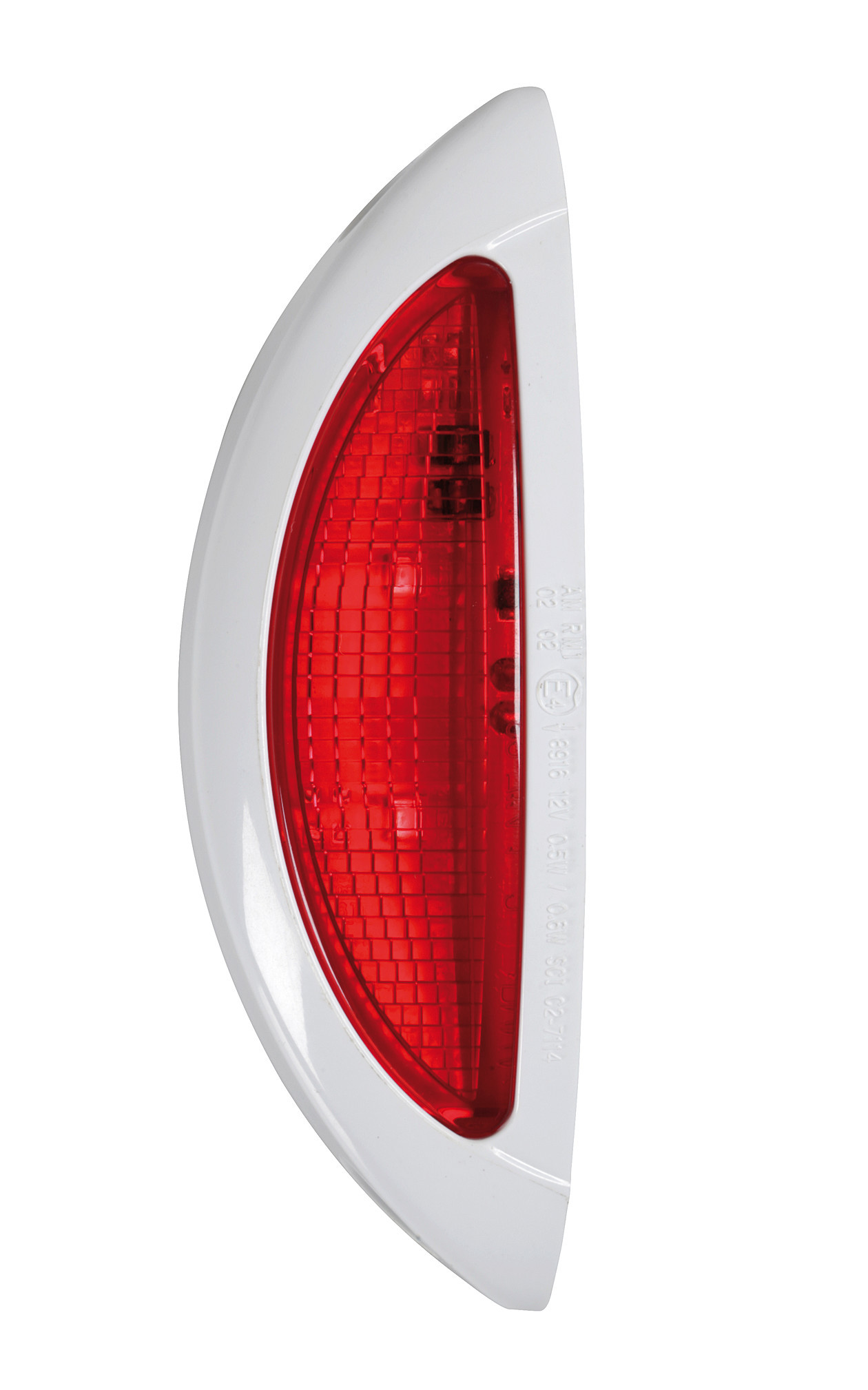 Luce ingombro - 4 Led - 12/24V - Bianco/Rosso - Scocca bianco - immagine 2
