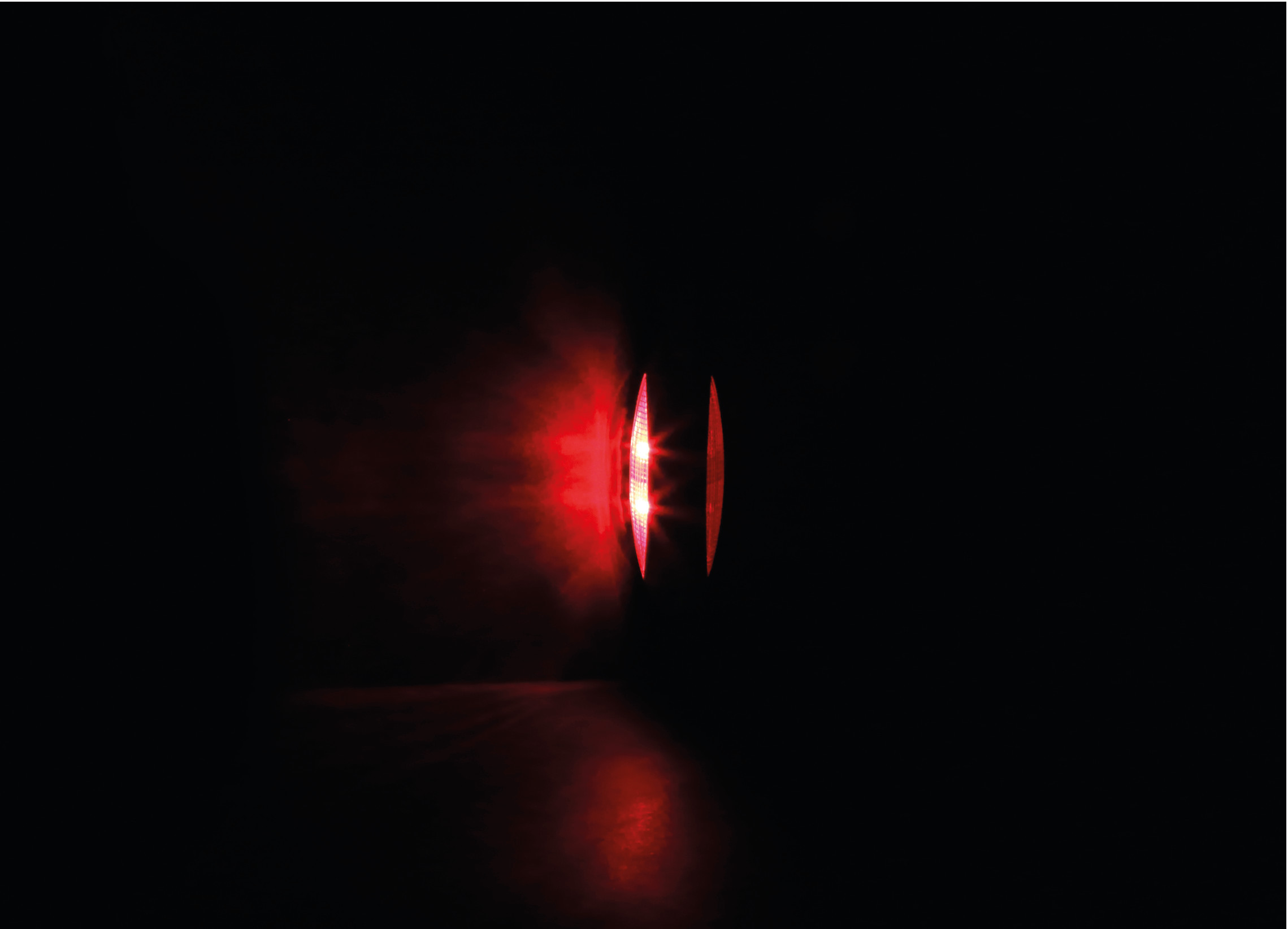 Luce ingombro - 4 Led - 12/24V - Bianco/Rosso - Scocca nero - immagine 5