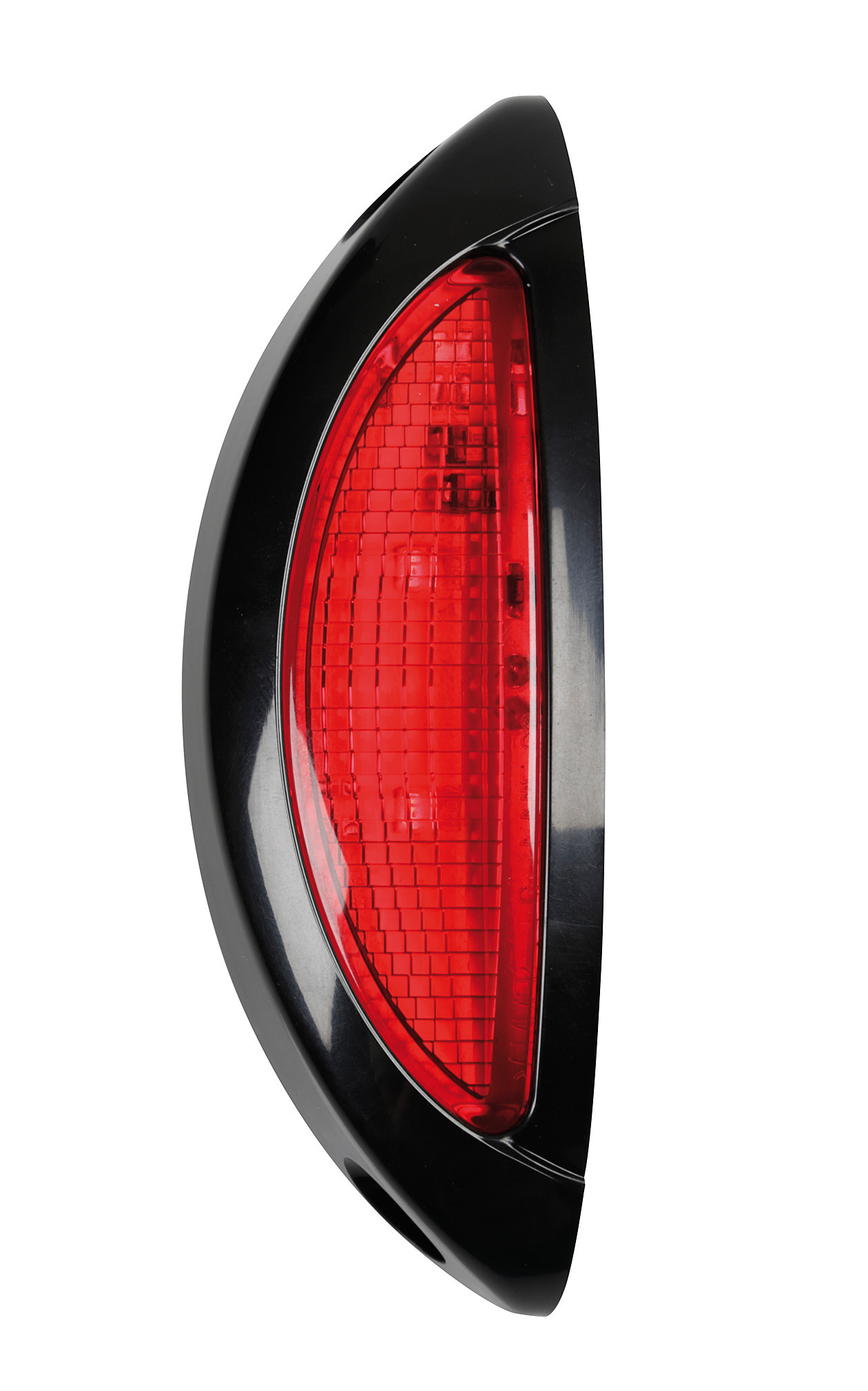 Luce ingombro - 4 Led - 12/24V - Bianco/Rosso - Scocca nero - immagine 2