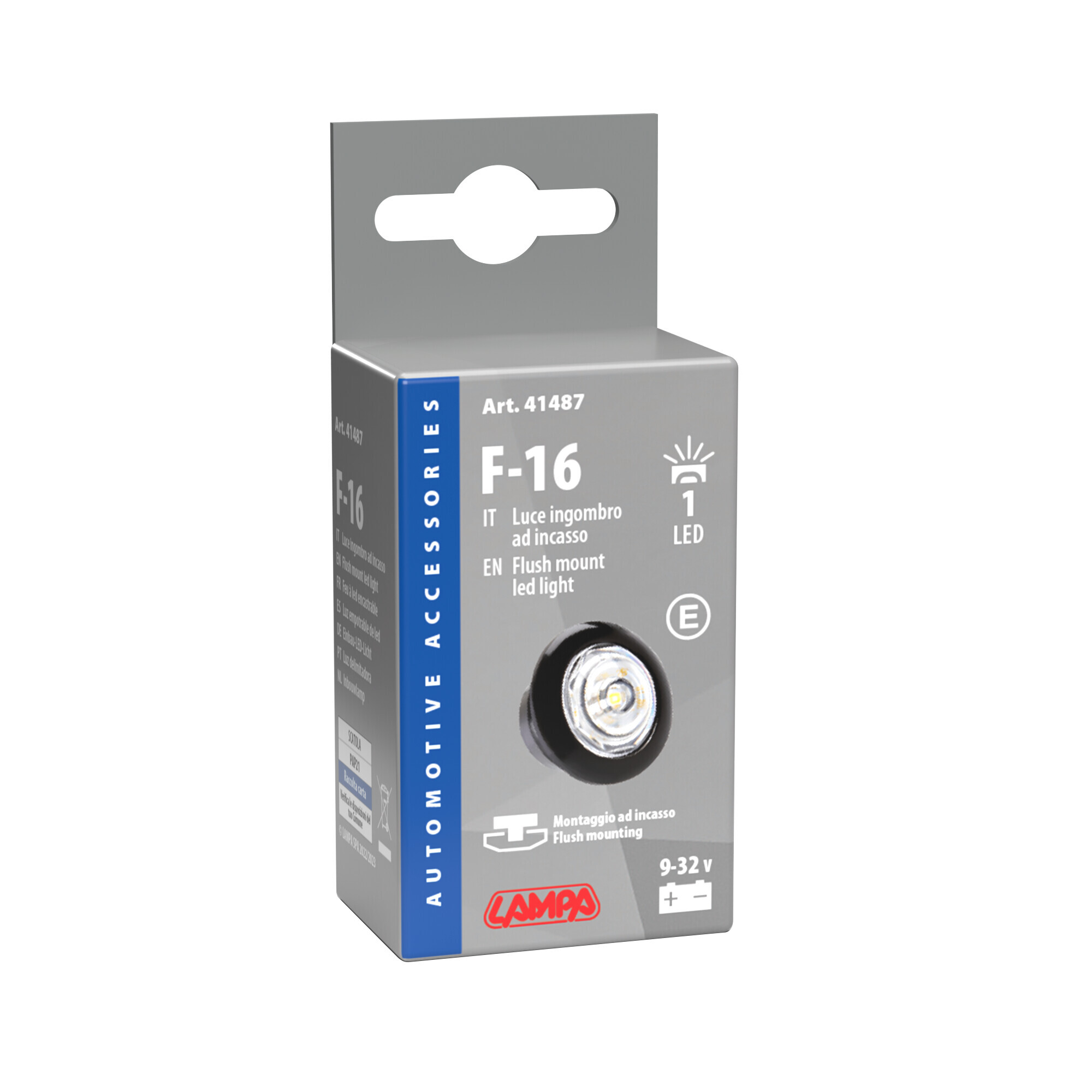 Luce ingombro - 1 Led - 12/24V - Bianco - immagine 4