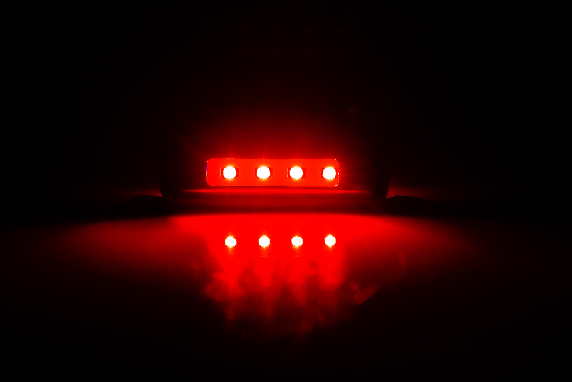 Luce decorativa - 4 Led - 12/24V - Rosso - immagine 2