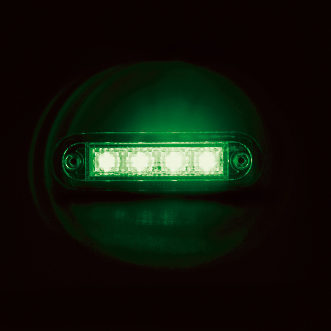 Luce decorativa - 4 Led - 12/24V - Verde - immagine 2