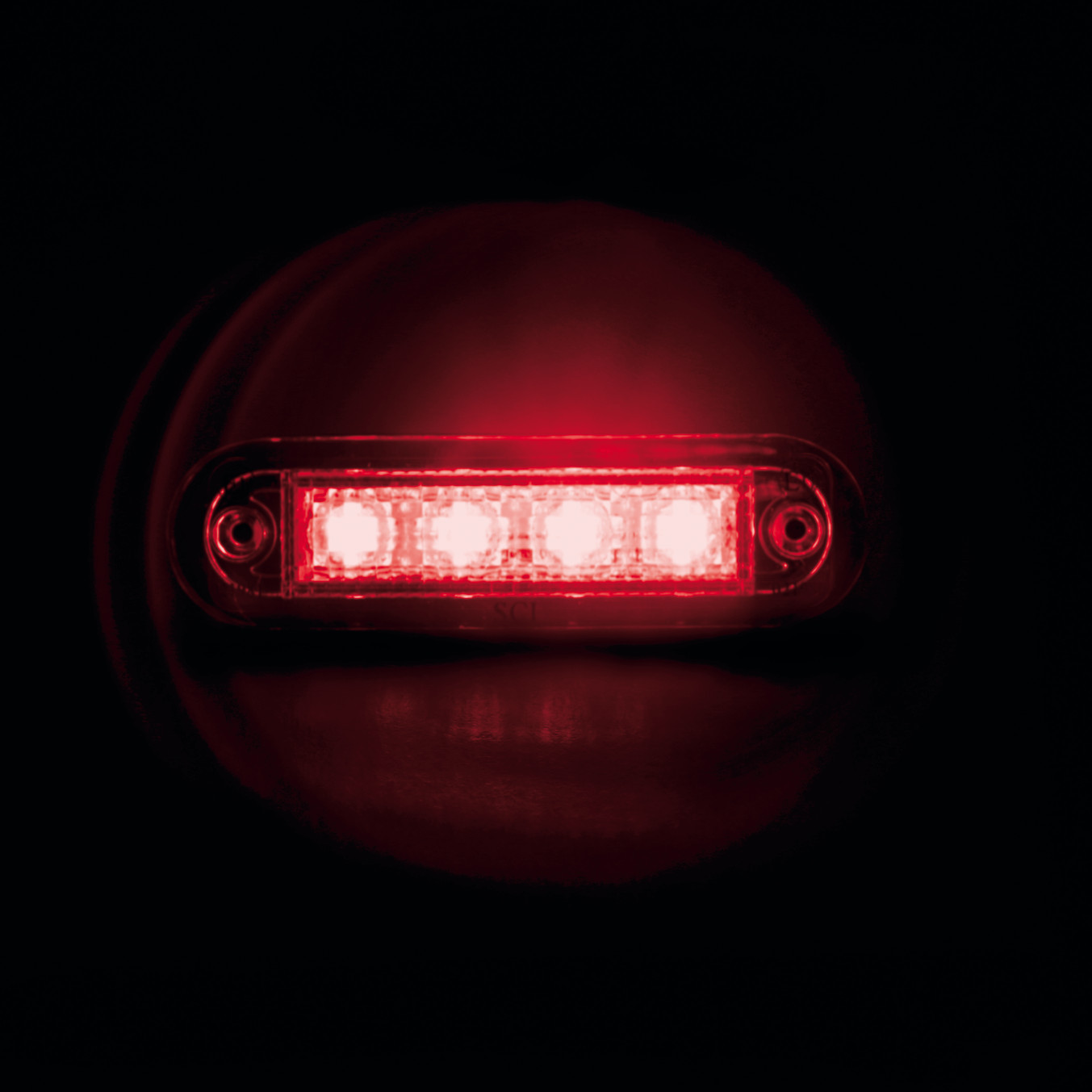 Luce ingombro - 4 Led - 12/24V - Rosso - immagine 2