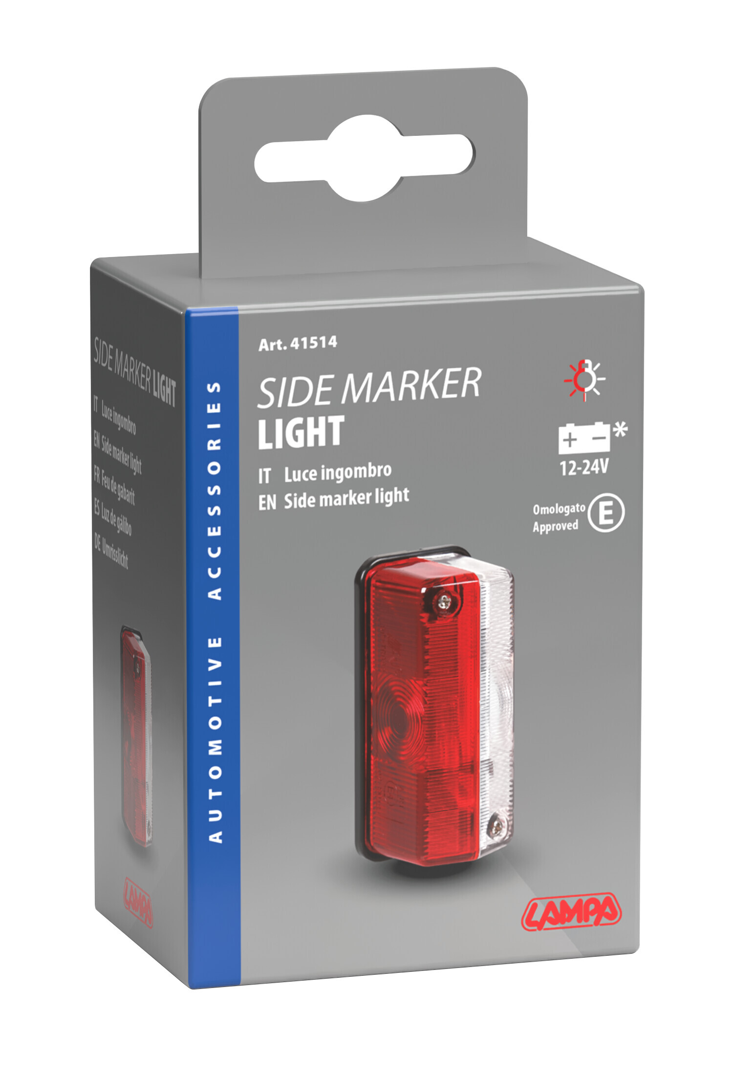 Luce ingombro - 12/24V - Bianco/Rosso - immagine 4