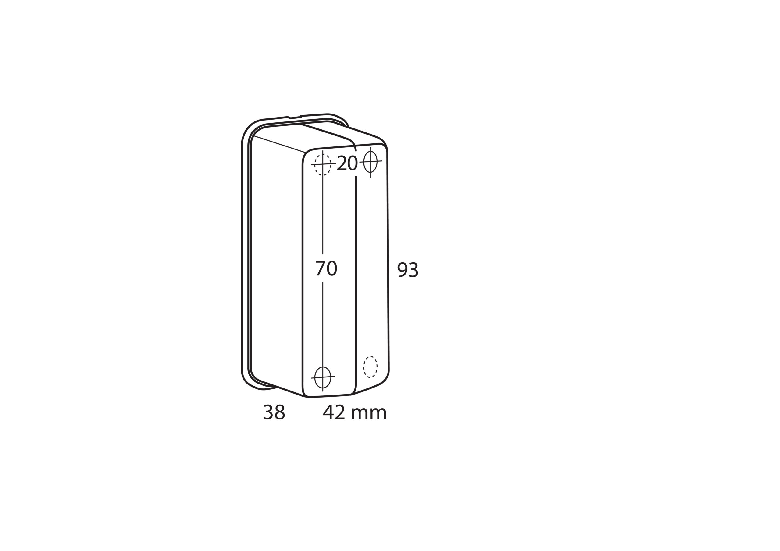 Luce ingombro - 12/24V - Bianco/Rosso - immagine 3